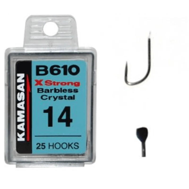 Kamasan B610 X Strong Barbless Crystal Maat 22 1 Kamasan B610 X Strong Barbless Crystal Maat 22