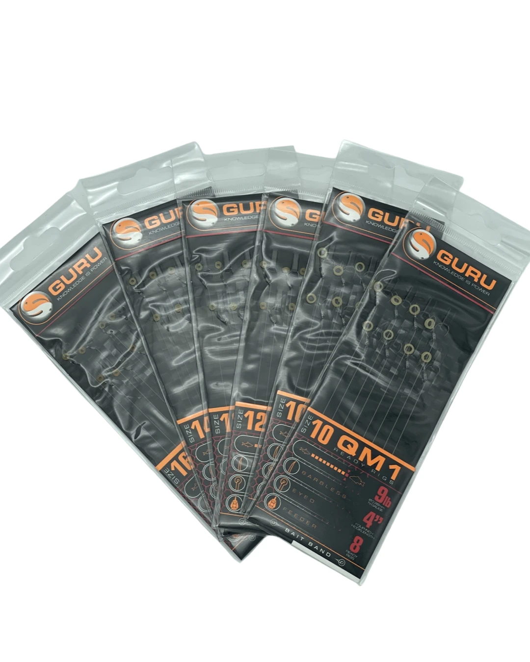 Guru QM1 Bait Band Rig 4" Haak 12/ 0.19mm (8st) - Barbless 1 Guru QM1 Bait Band Rig 4" Haak 12/ 0.19mm (8st) - Barbless